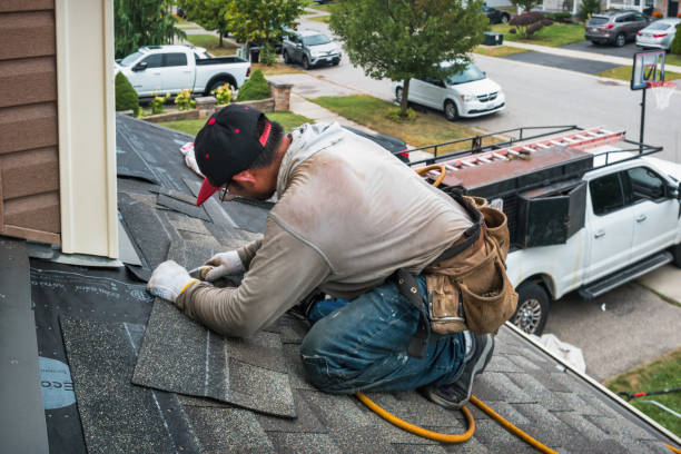 Professional Flat Roof Repair technician working in Bronson, MI